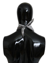 Costume National White Printed Bandana Cotton Scarf